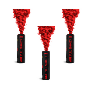 3 X RED WP40 Wire Pull® Smoke Grenade
